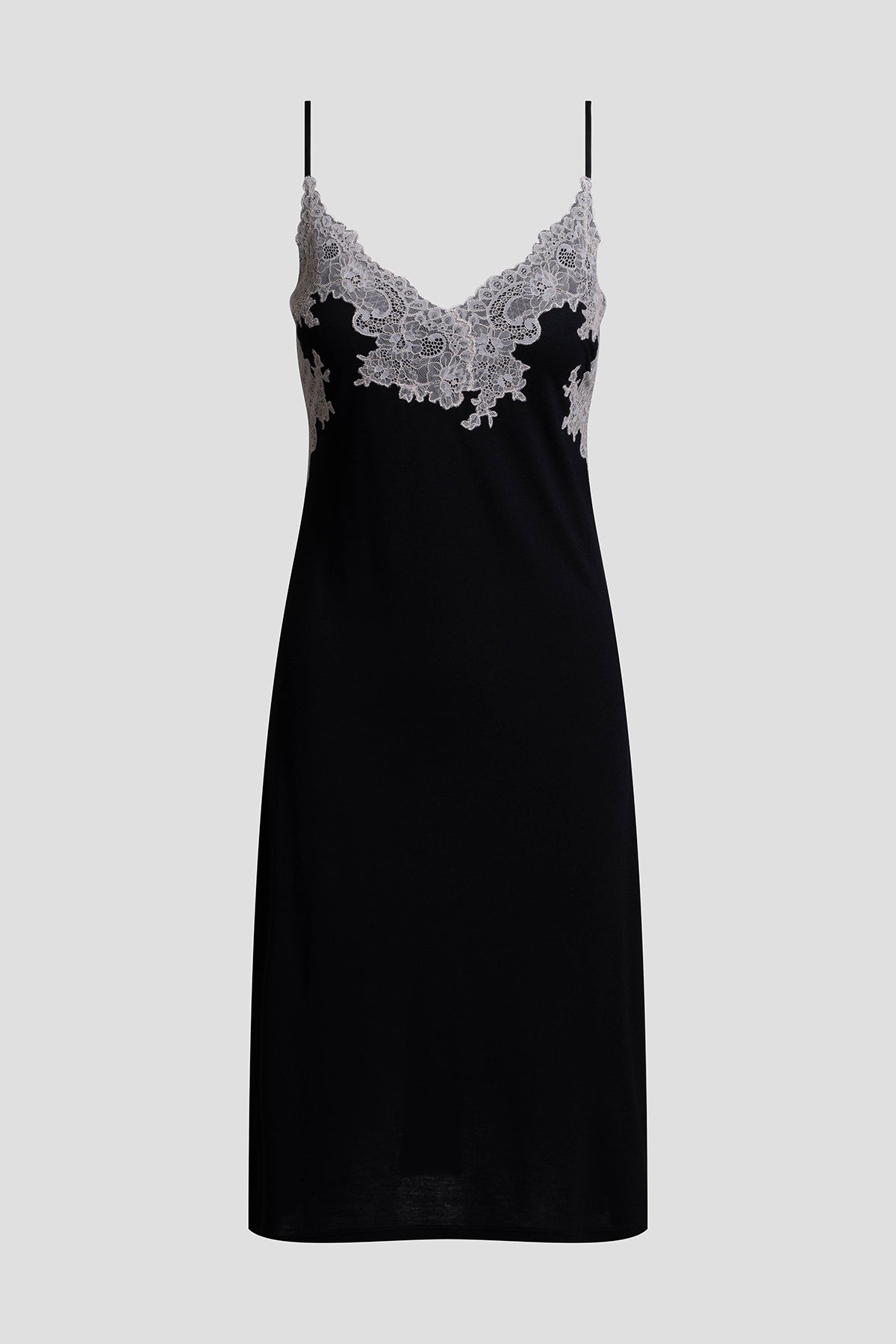 Buy Luxe Shangri-La TENCEL™ Chemise in Black/Cocoon Online Black/Cocoon