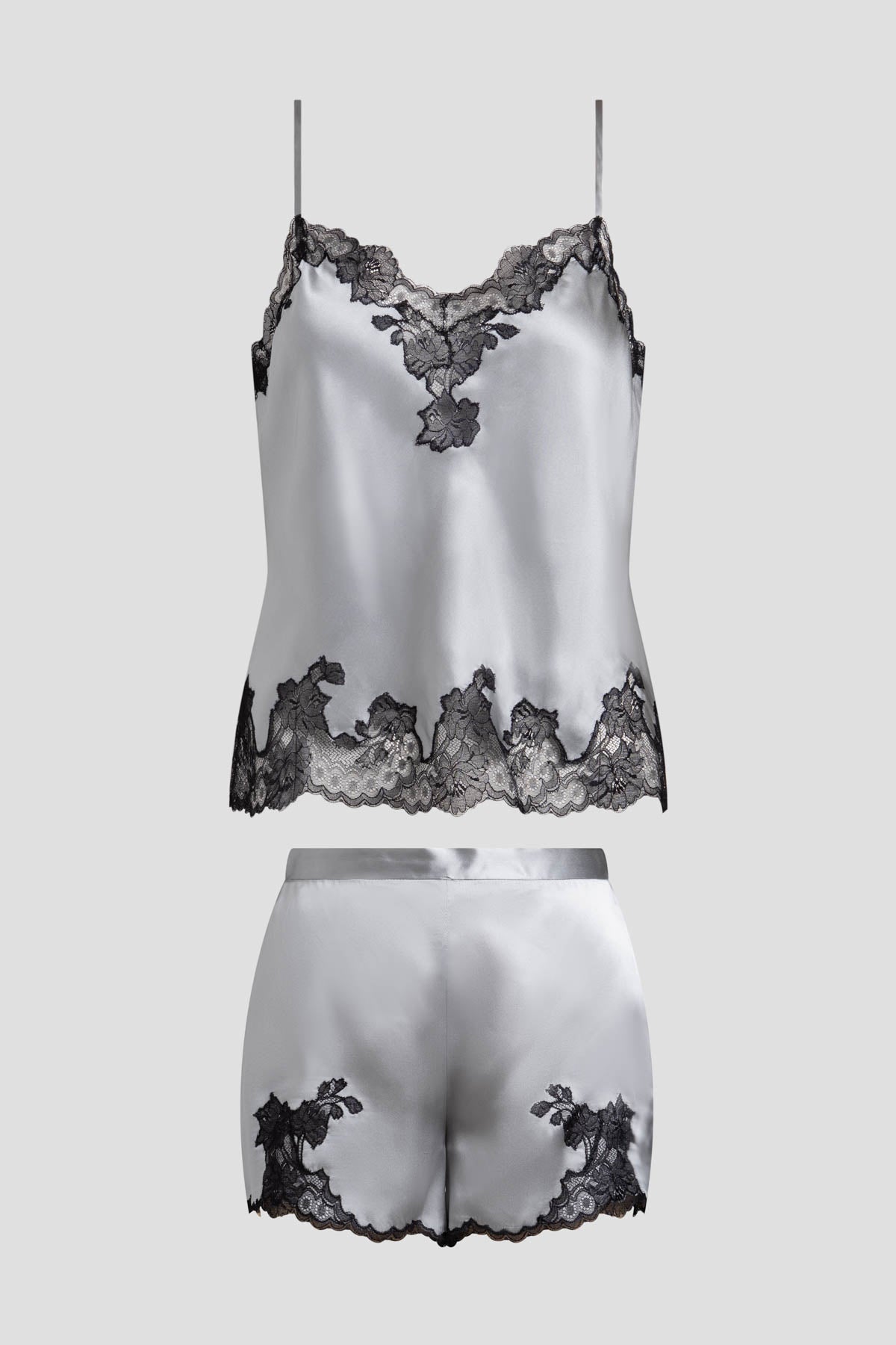 Lolita Lace Cami Shorts PJ Silver/Black