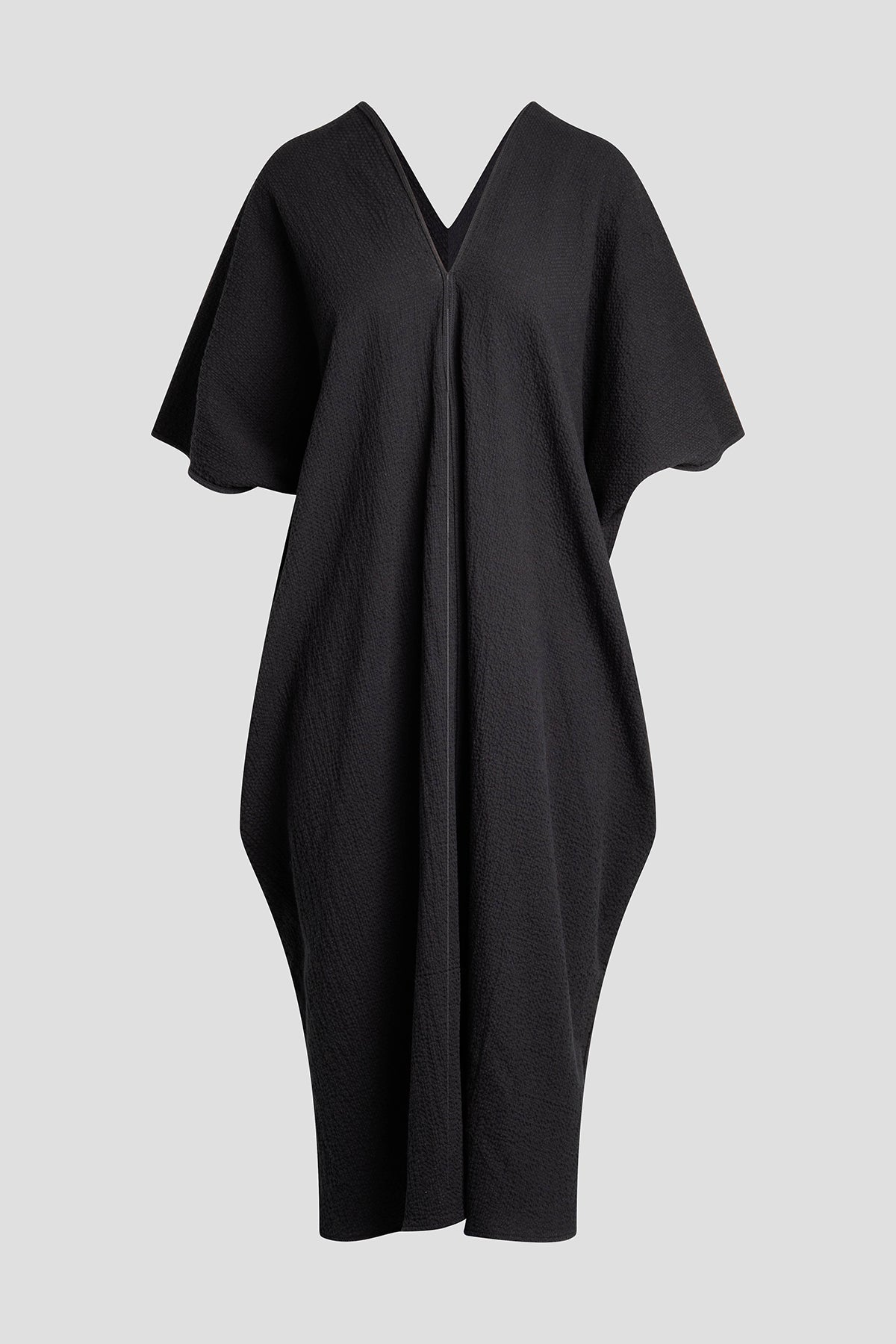 Onsen Cotton Caftan Black