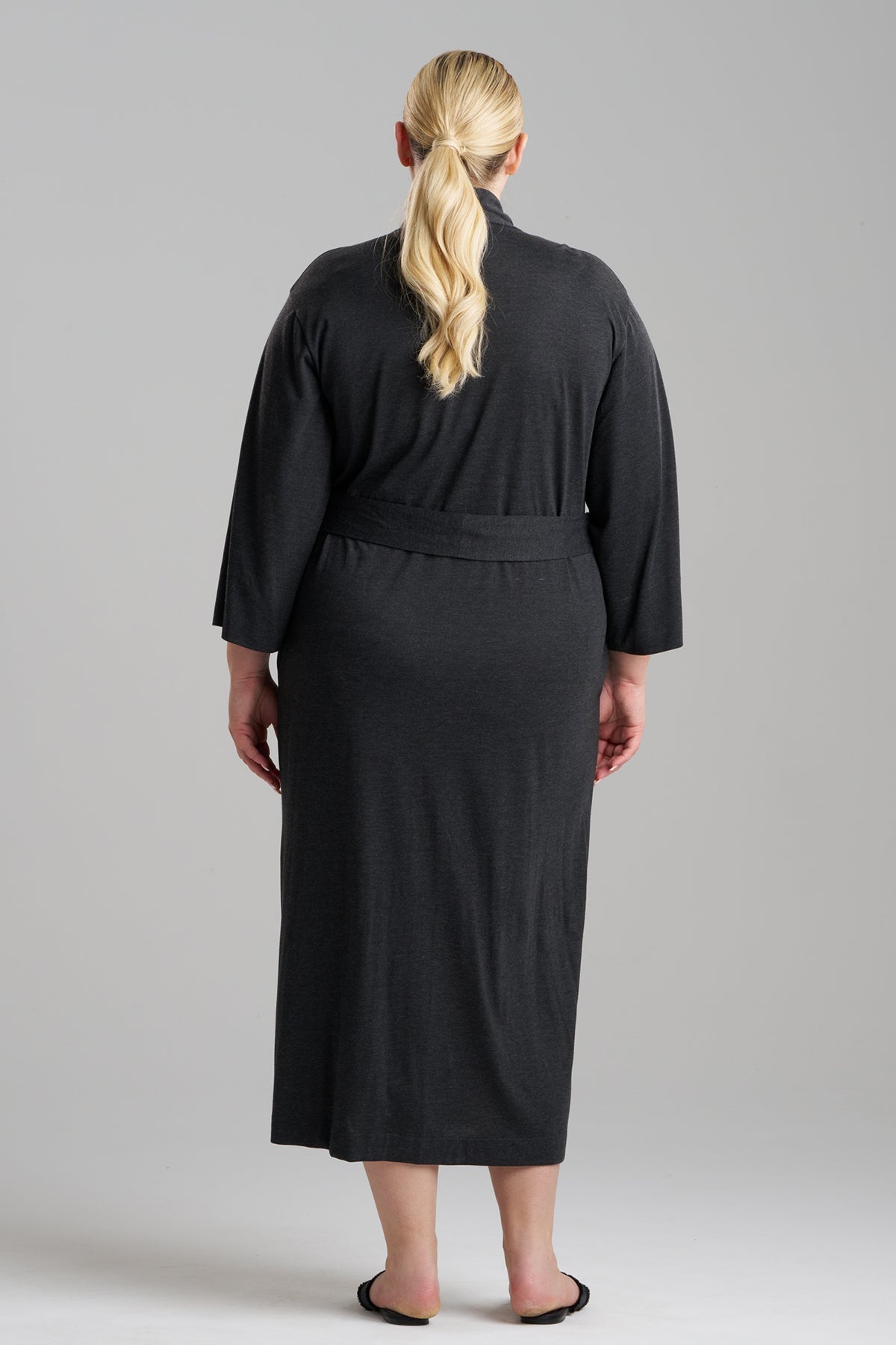 Buy Shangri-La TENCEL™ Robe in Anthracite Online Anthracite