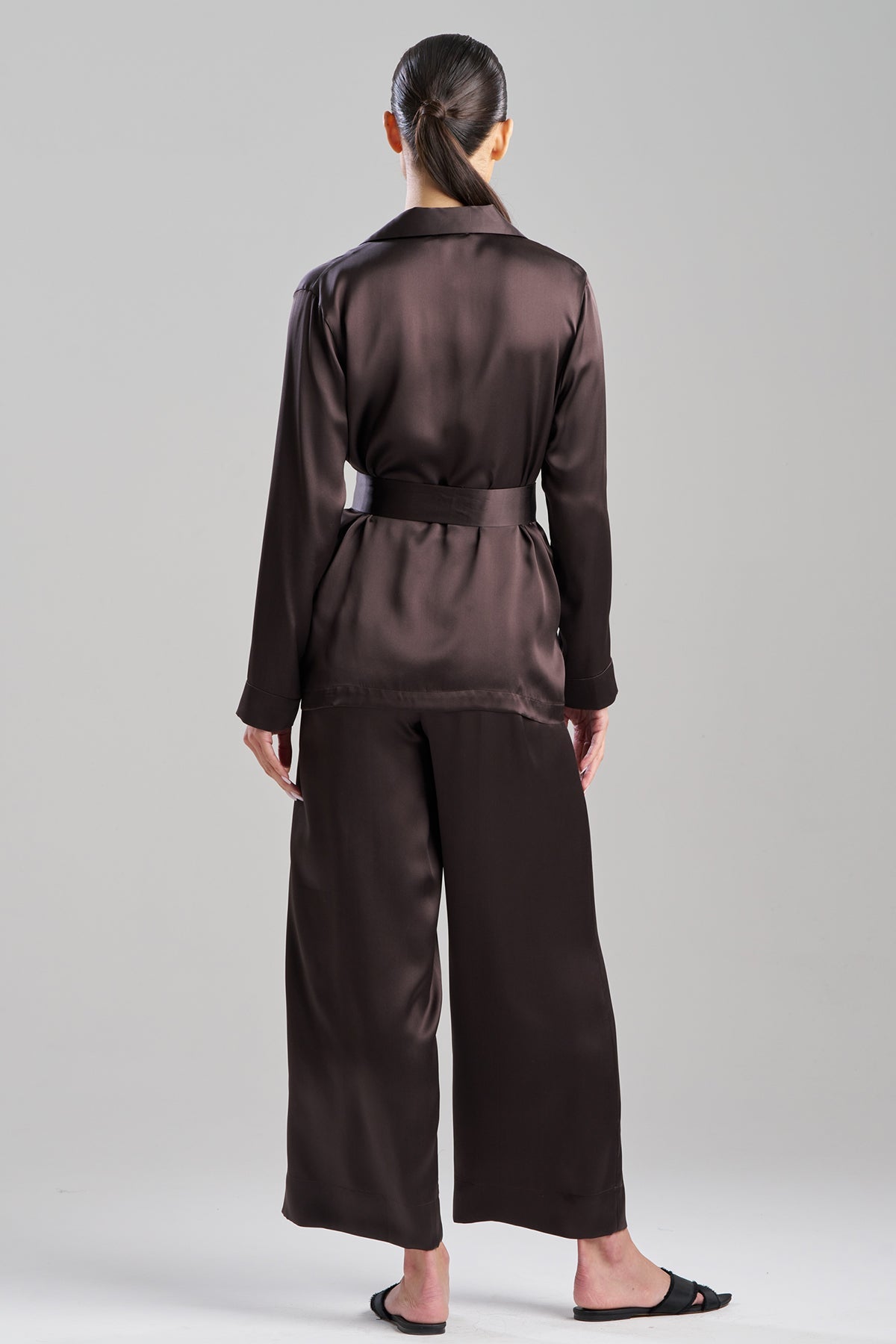 Key Silk PJ Set Chocolate