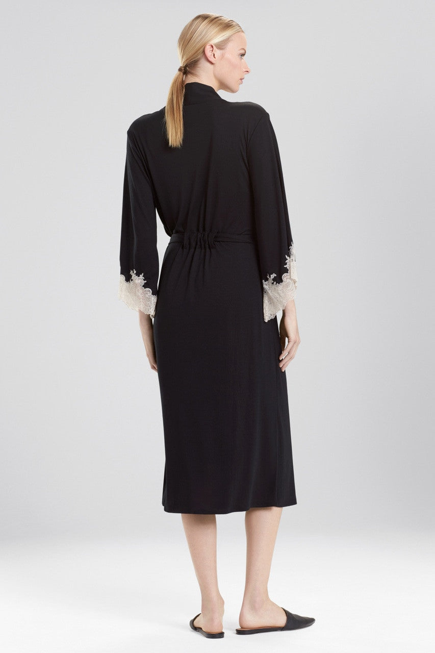 Buy Luxe Shangri-la TENCEL™ Robe in Black Online Black