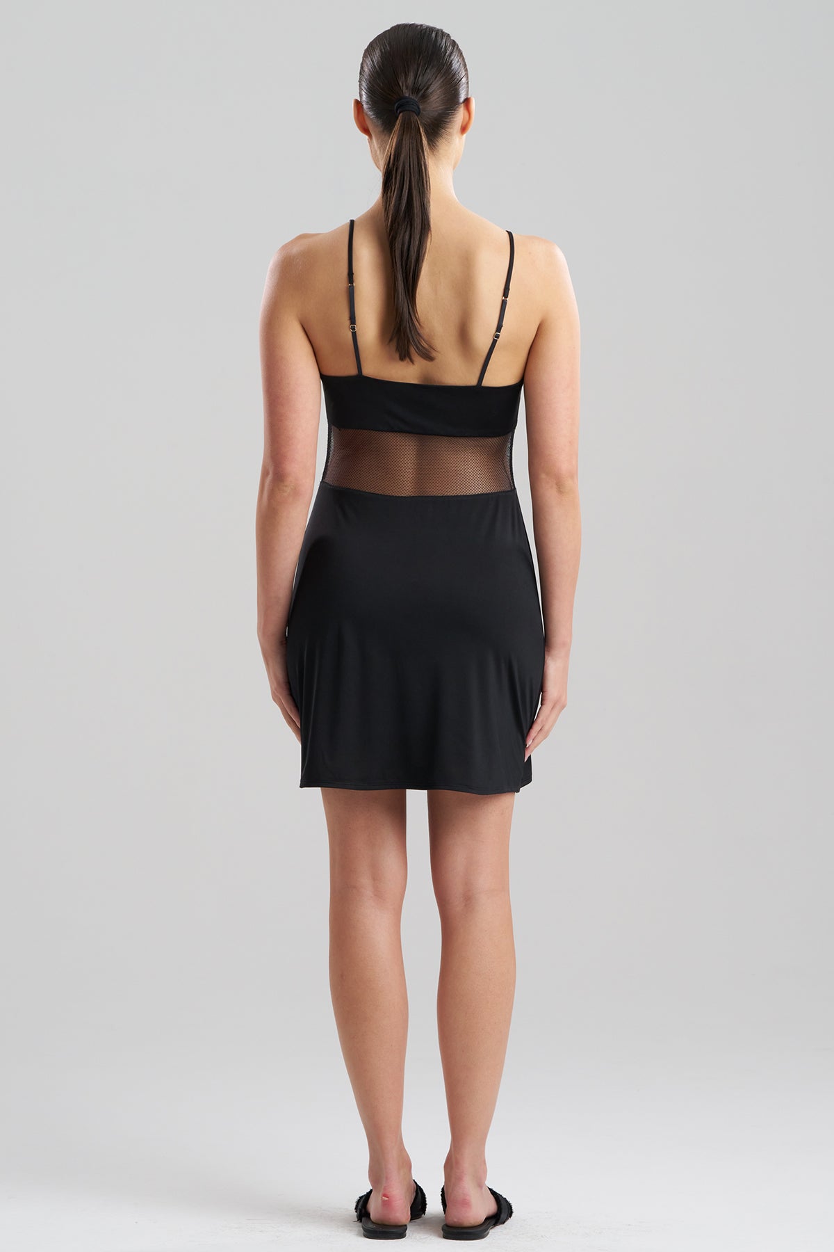 Gisele Mesh Chemise Black