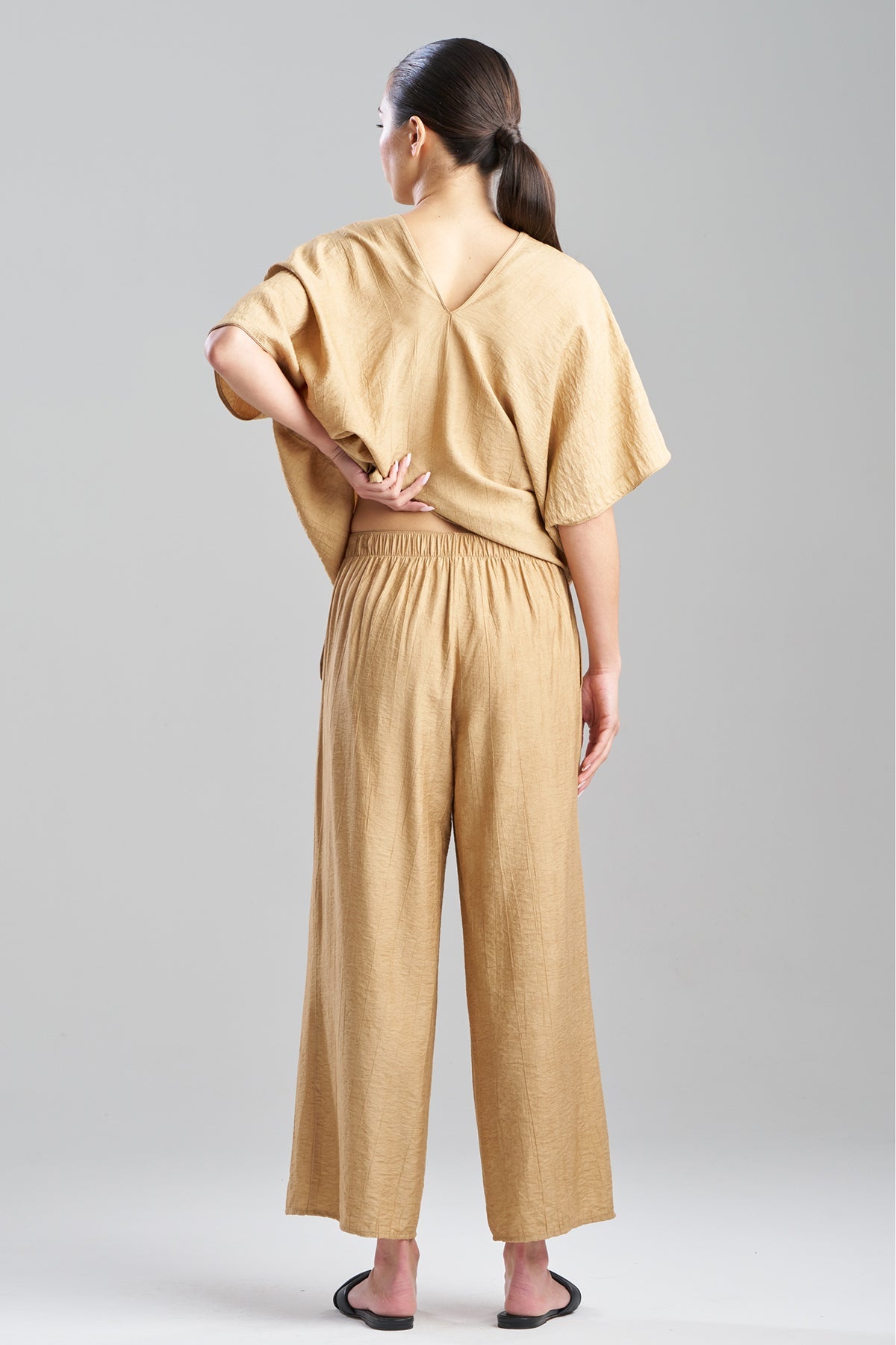 Terra Foil Crinkle Pants Cavern Clay