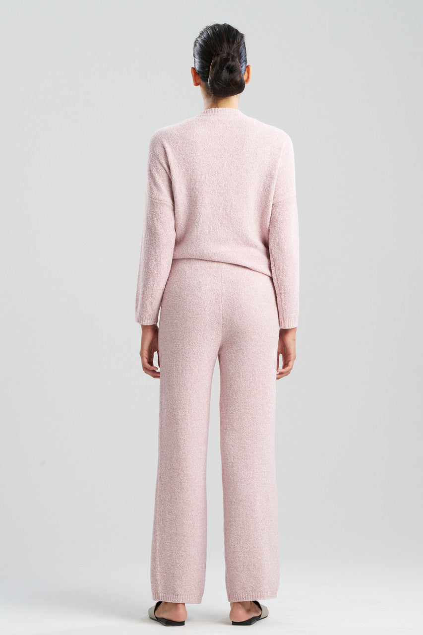 Buy Aura Heather Chenille Straight Leg Pants in Heather Nude Blush Online Heather Nude Blush