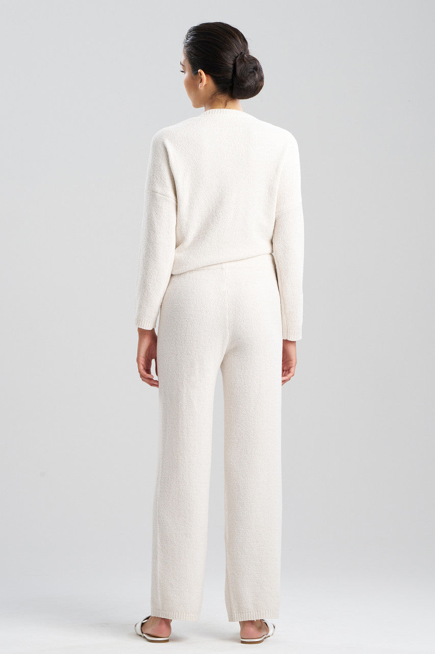 Buy Aura Heather Chenille Straight Leg Pants in Heather White Opal Online Heather White Opal