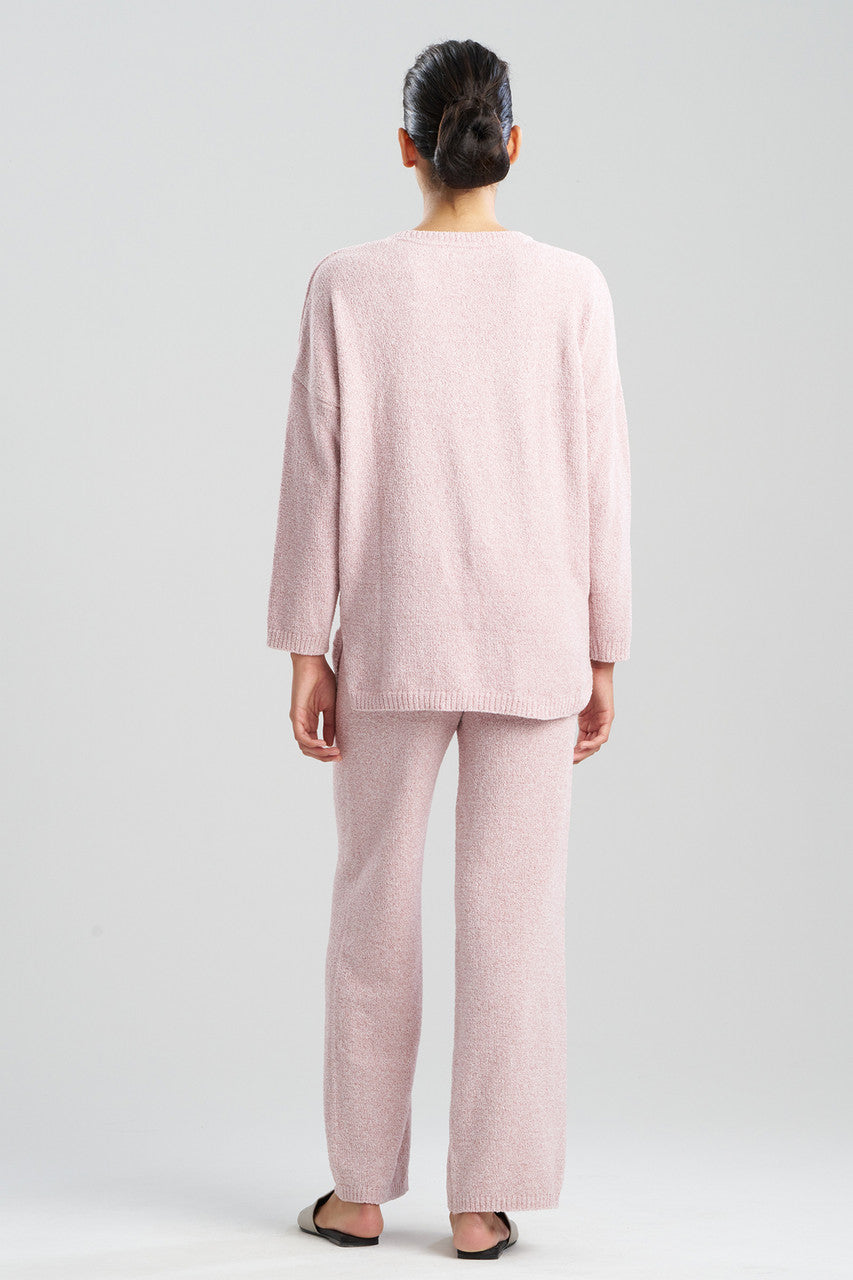 Buy Aura Heather Chenille V-Neck Top in Heather Nude Blush Online Heather Nude Blush