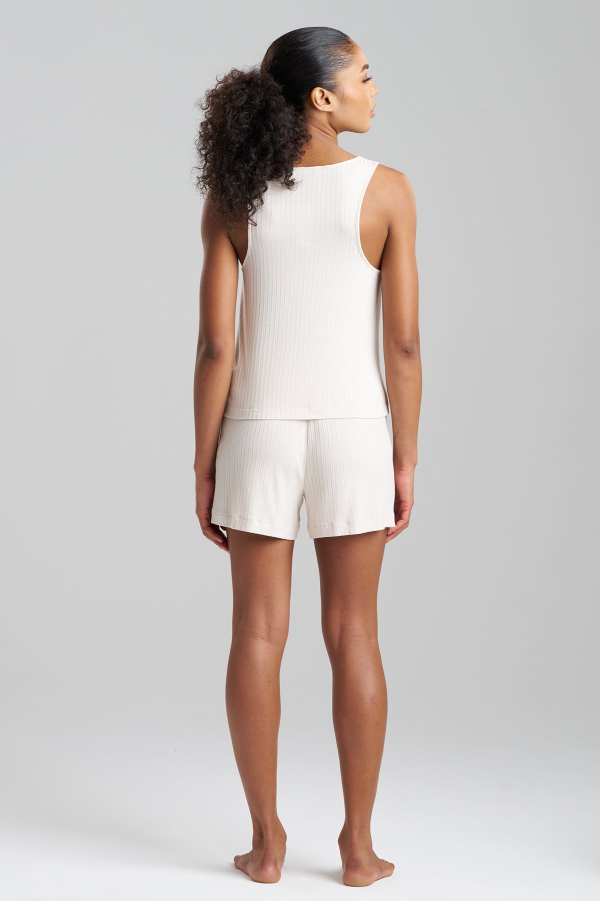 Skye Rib Ease Tank Ecru