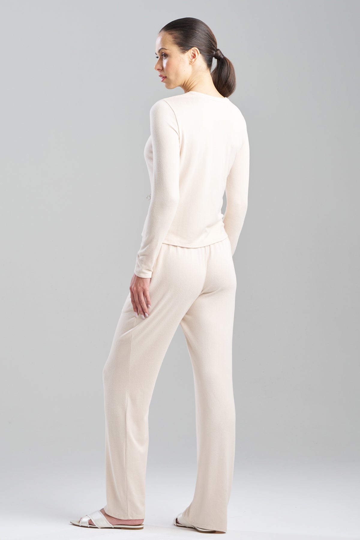 Bliss Essentials Long Sleeve PJ Set Wheat
