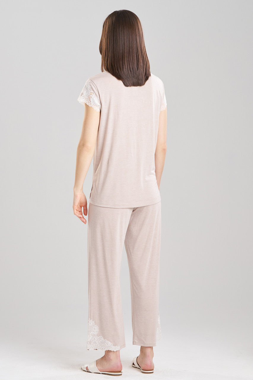 Buy Luxe Shangri-La TENCEL™ Notch PJ in Heather Cashmere Online Heather Cashmere