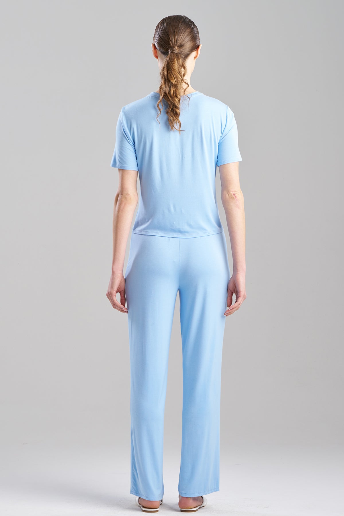 Feathers Essentials Lenzing™ Ecovero™ Viscose Crew Neck PJ Blue Jay