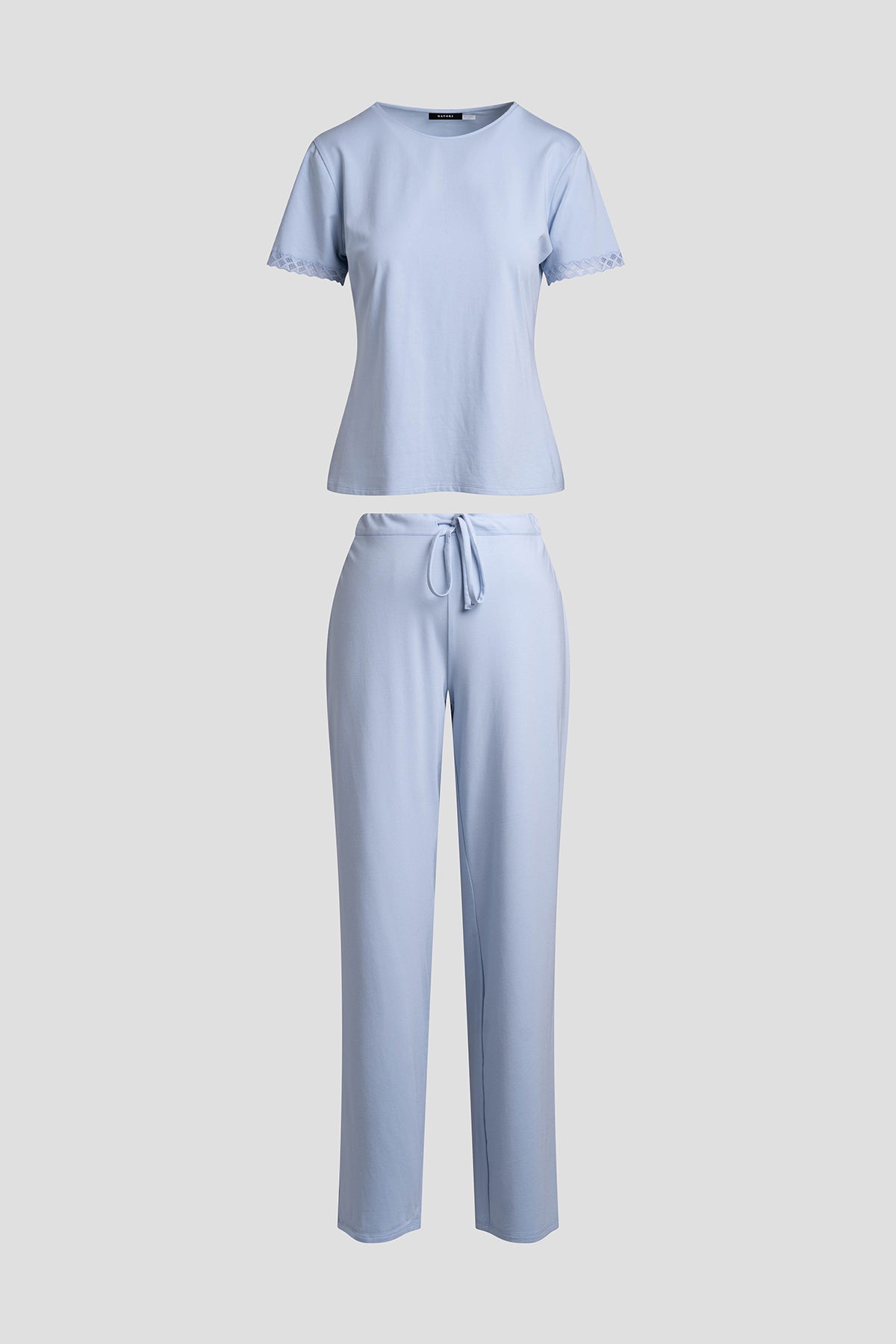 True Bliss T-Shirt PJ Set Blue Mist