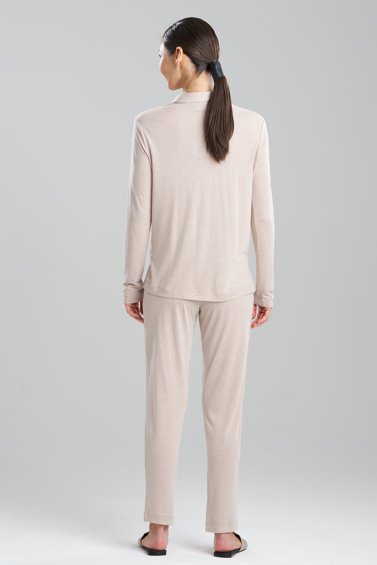 Buy Shangri-La TENCEL™ Long Sleeve Notch PJ in Cashmere Online Cashmere