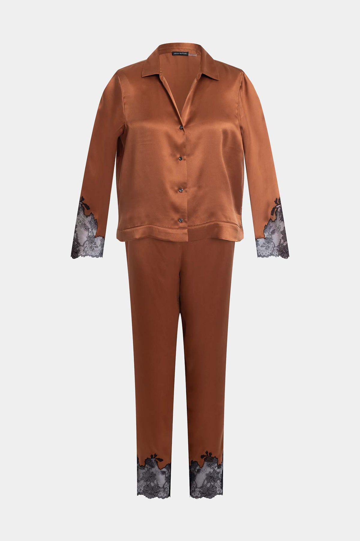 Lolita Lace Trim Silk Notch PJ Gold Rush