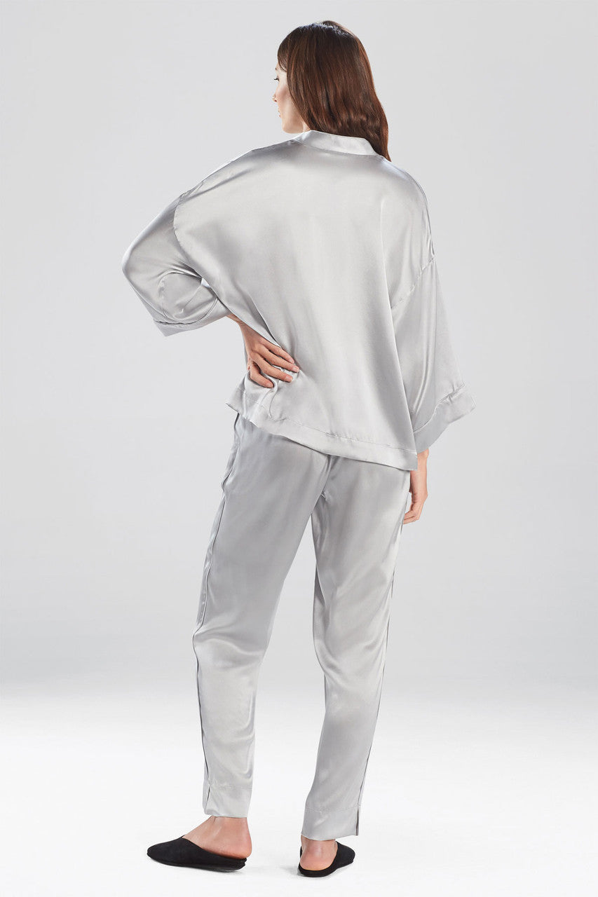 Buy Key Essentials Silk PJ in Silver Online Silver