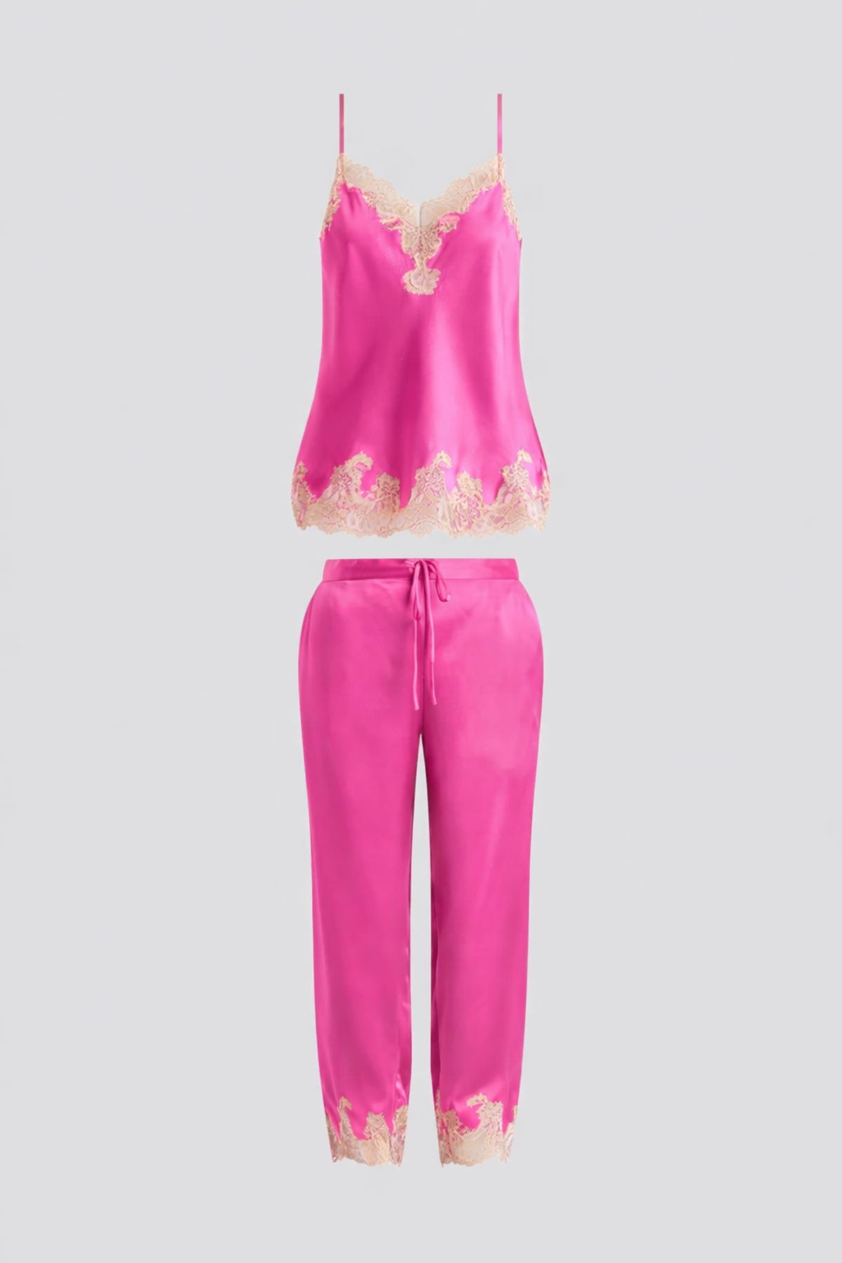 Lolita Lace Cami PJ Fiesta Pink/Nude