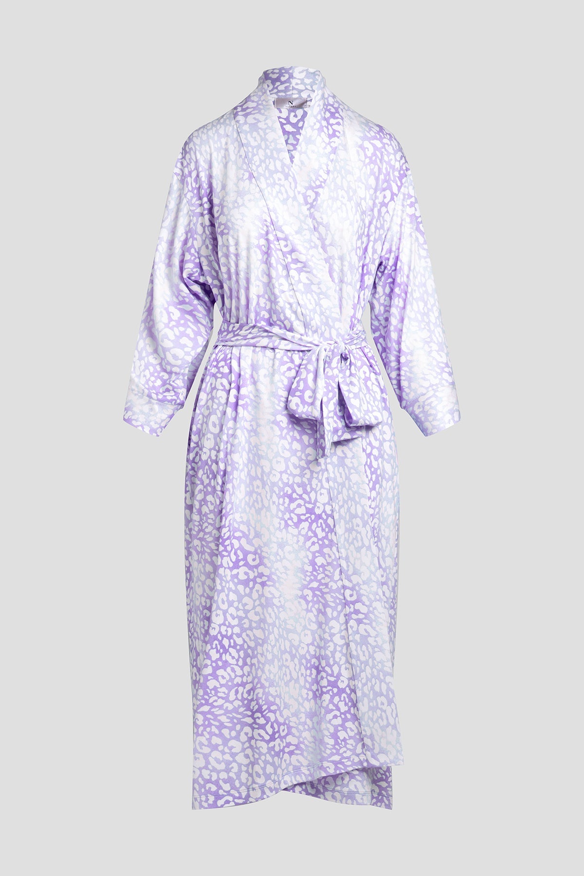 Misty Leopard Cozy Knit Robe Misty Leopard Purple
