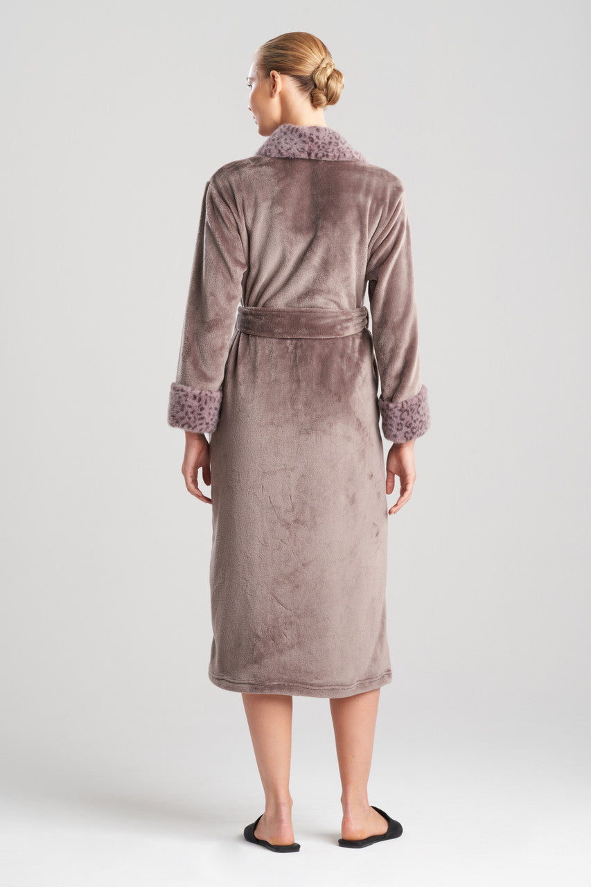 Buy Plush Lynx Robe in Truffle Online Truffle