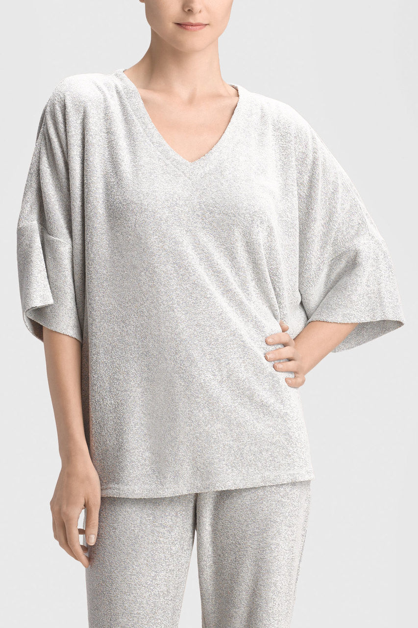 Buy Terry Lounge Top in Heather Grey Online Heather Grey