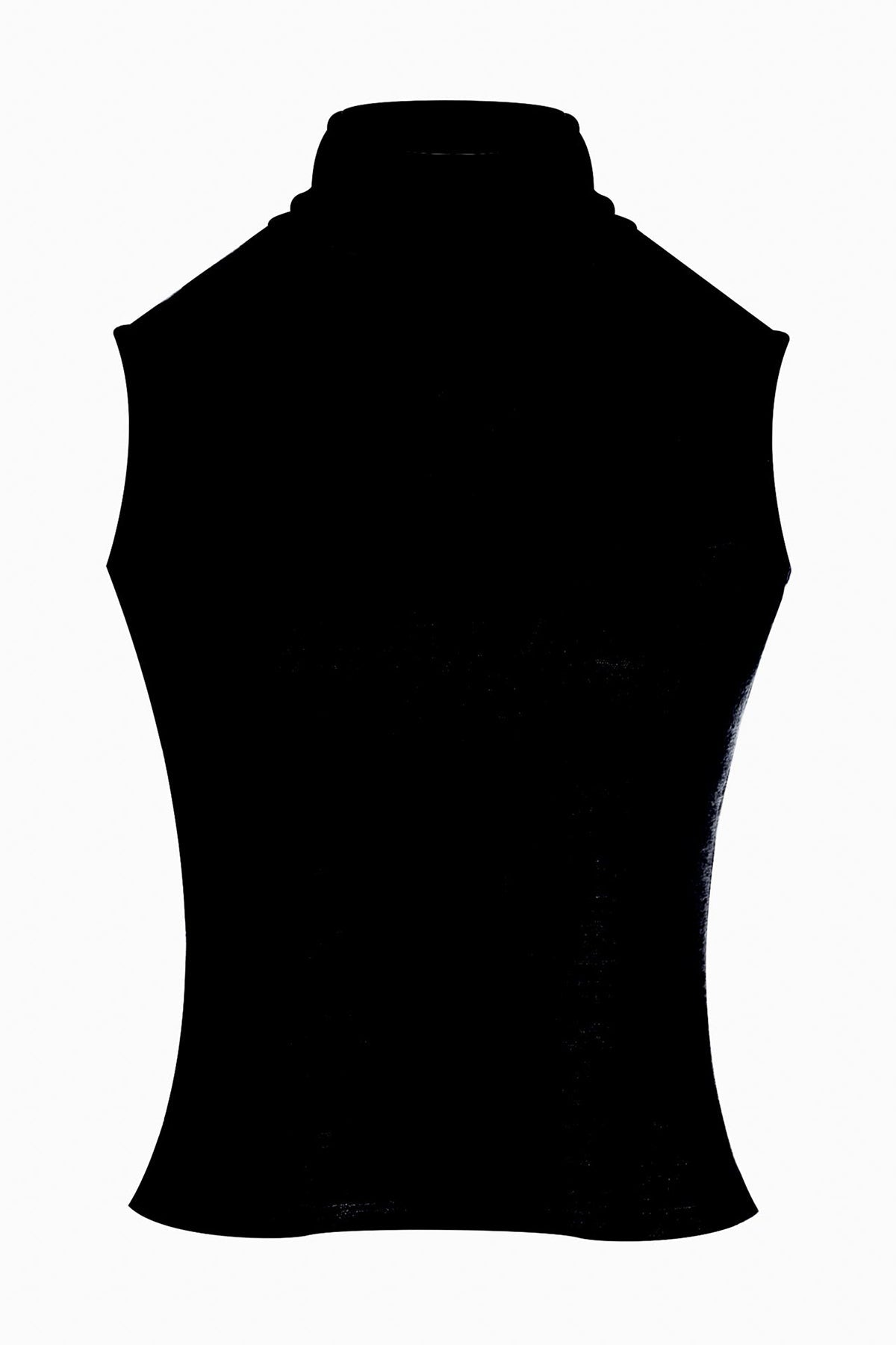 Himalaya Sweater Knit Mock Neck Top Black