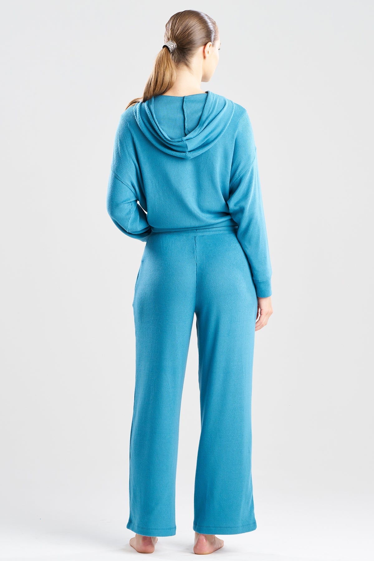 Eden Rib Knit Everywhere Straight Leg Pants Blue Shadow