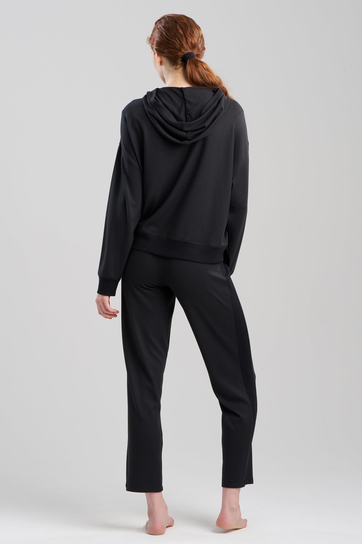 Buy Eden Rib Knit Everywhere Hoodie in Black Online Black