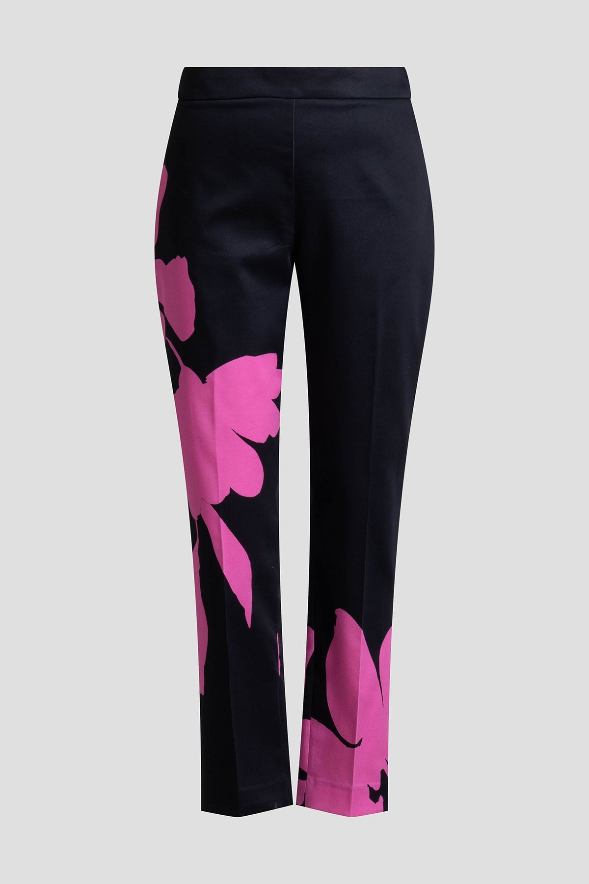 Peony Cotton Chino Side Zip Pants Fresh Pink/Black