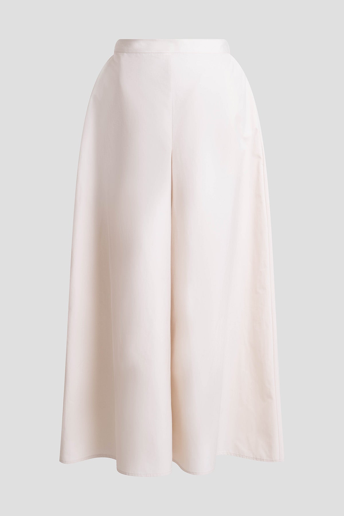 Tech Cotton Taffeta Palazzo Pants Ivory