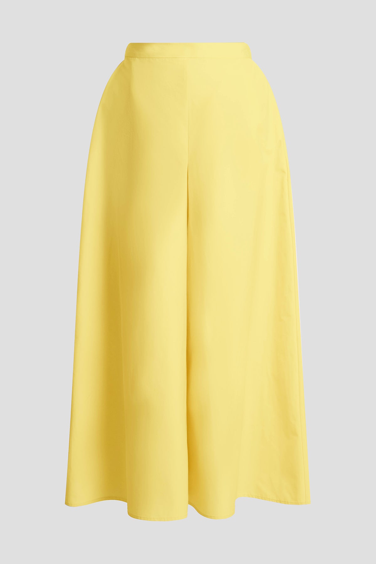 Tech Cotton Taffeta Palazzo Pants Lemon