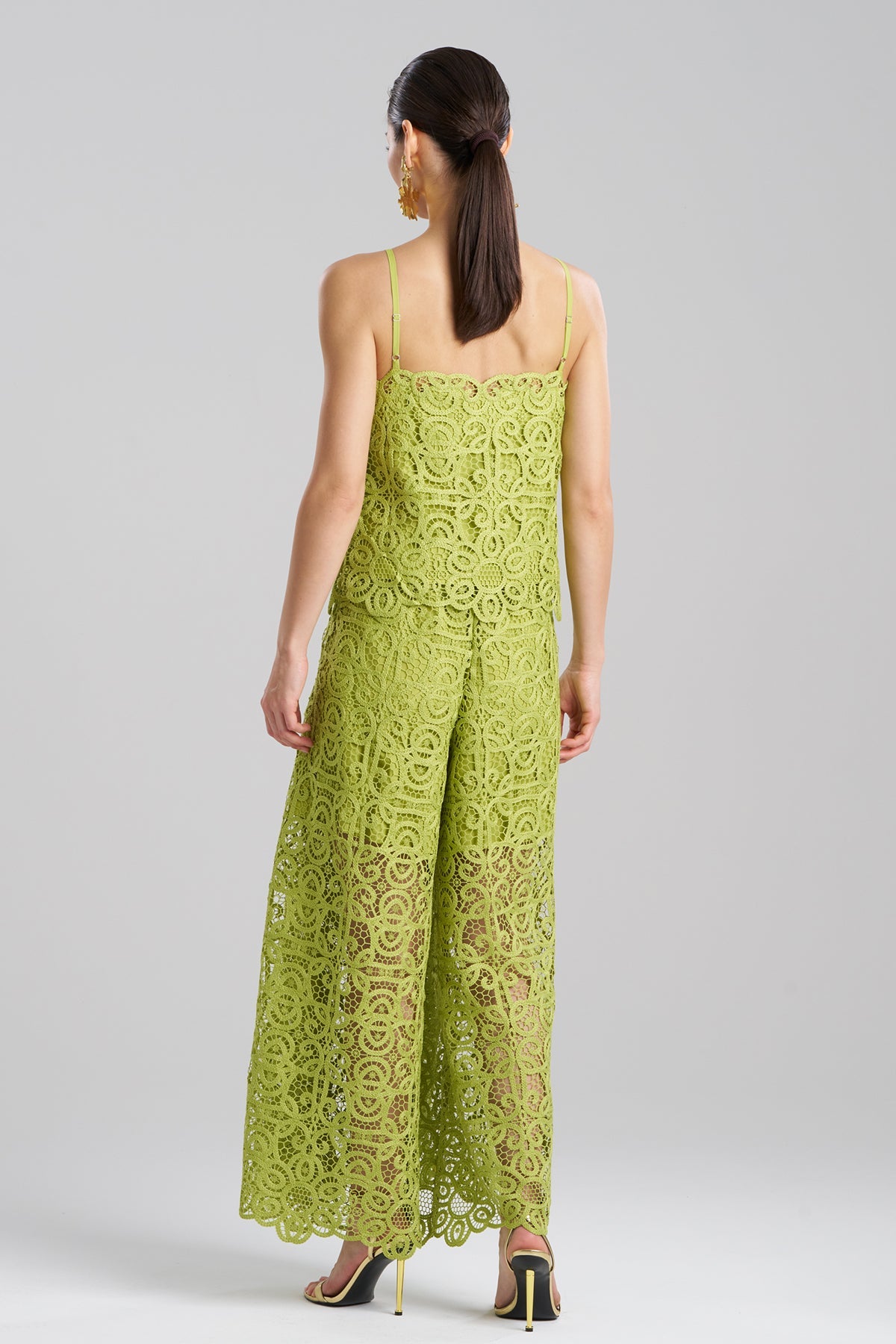 Raffia Lace Cami Pear