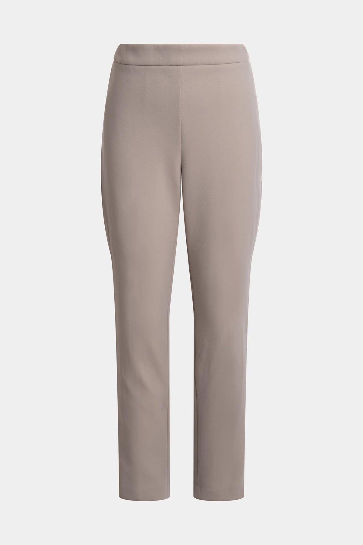 Techno Crepe Side Zip Ankle Pants Taupe