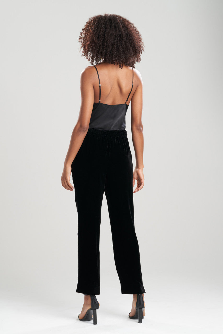 Buy Velvet Pull On Pants in Black Online Black