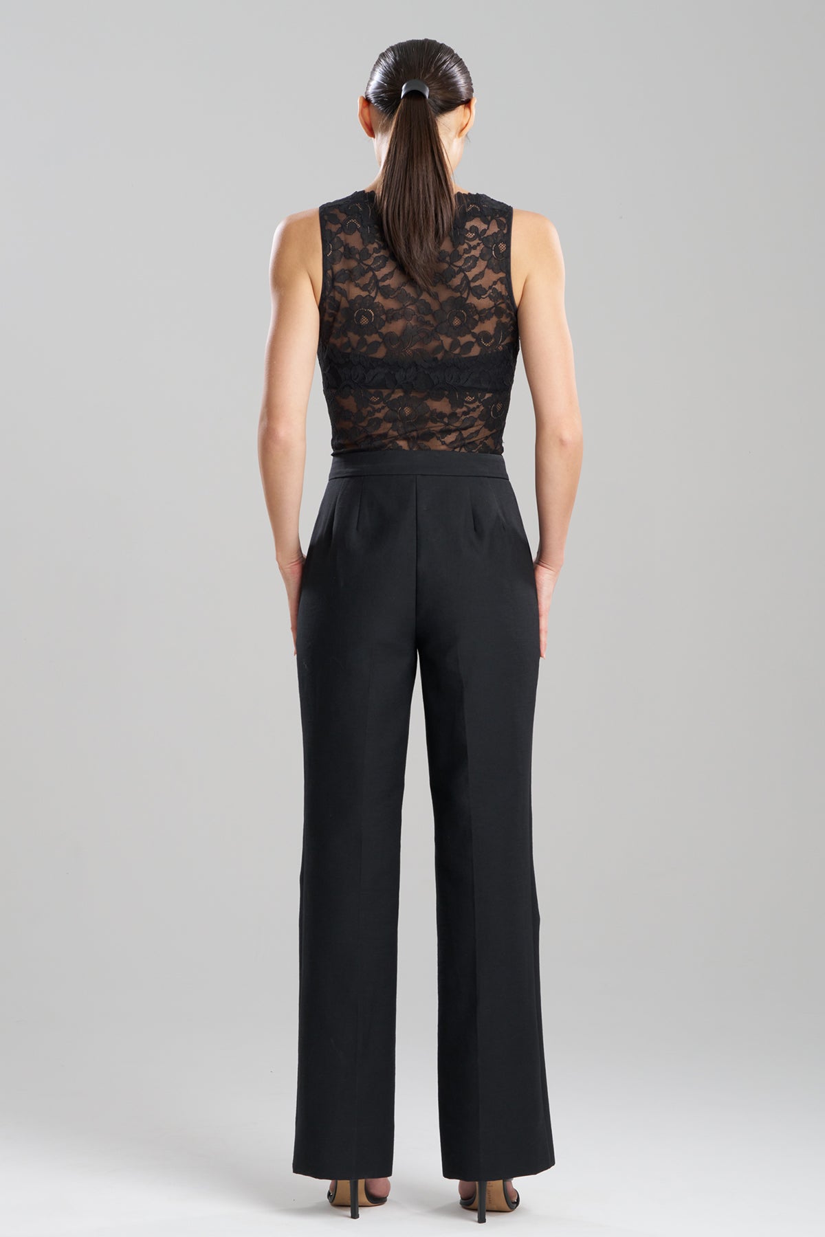 Canvas Cotton Trousers Black