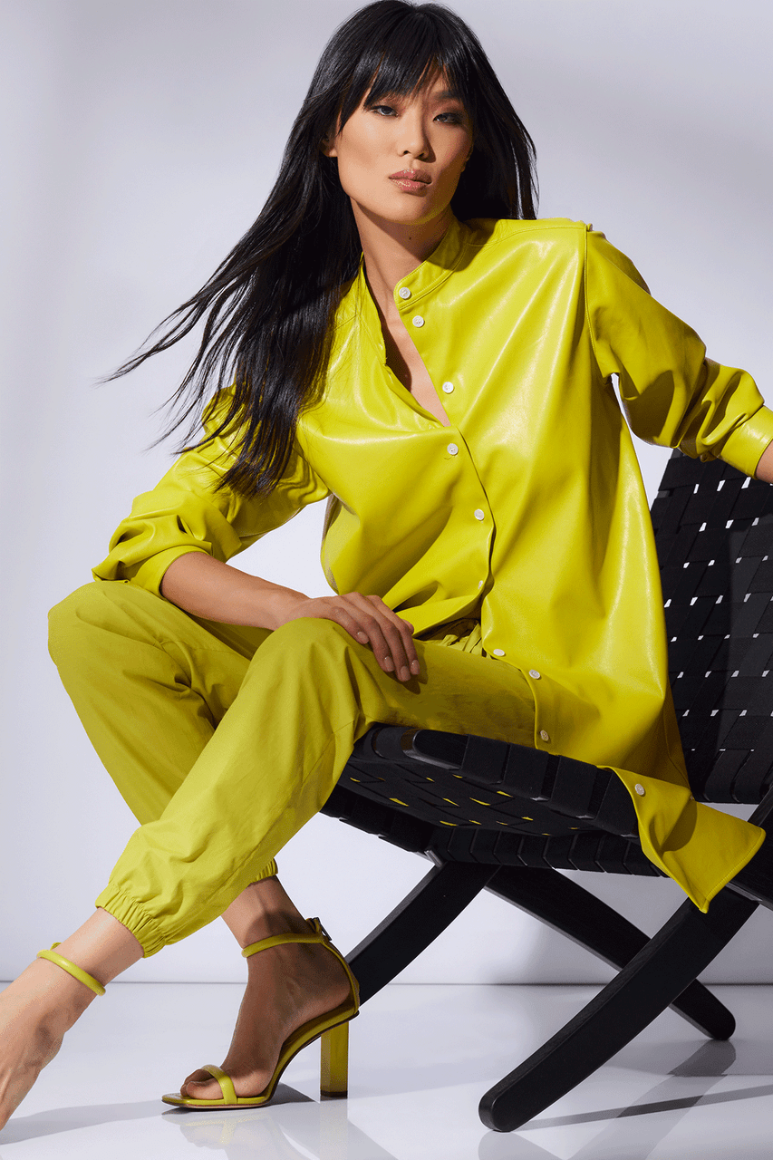 Buy Techno Poplin Jogger Pants in Chartreuse Online Chartreuse