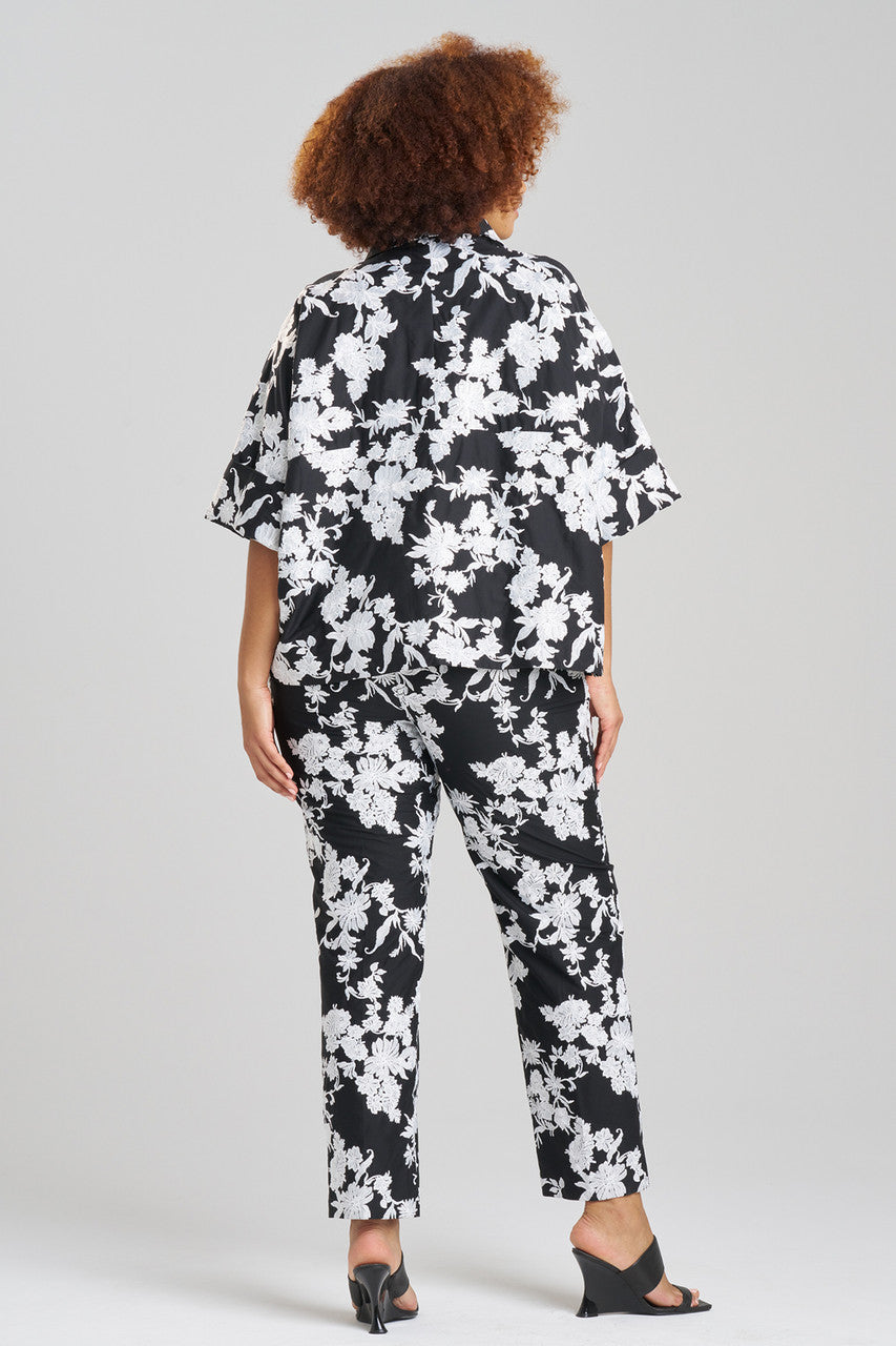 Buy Tangier Embroidered Cotton Jacket in Black/White Online Black/White