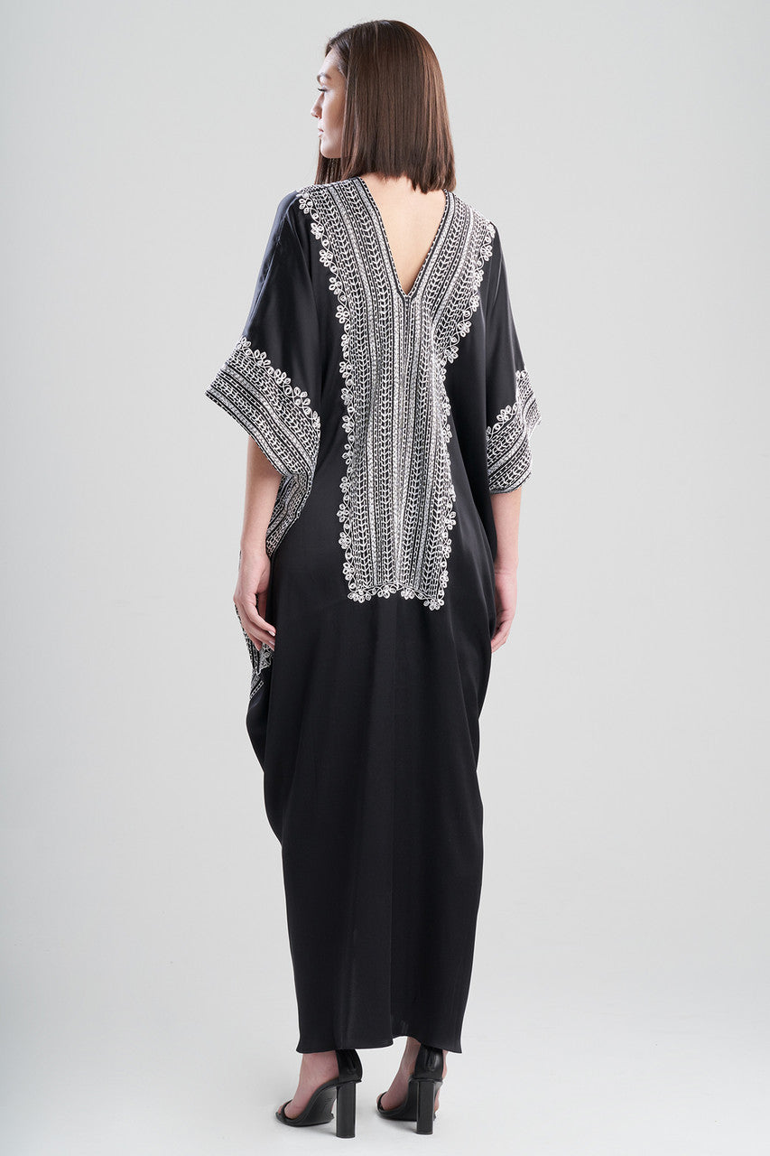Buy Couture Zehra Caftan in Black/White Online Black/White
