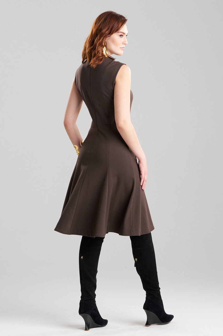 Buy Compact Knit Midi Dress in Espresso Online Espresso