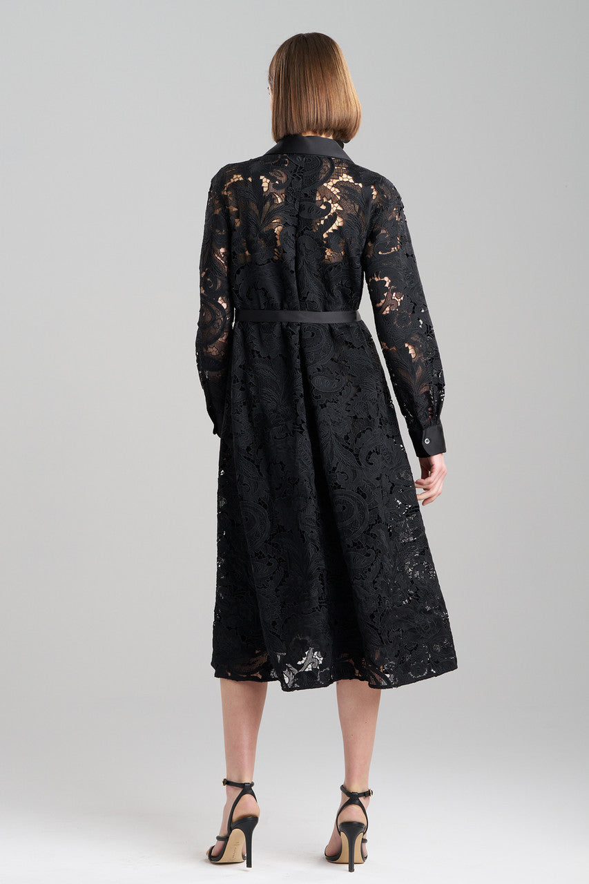 Buy Shinrin Lace Trapeze Shirtdress in Black Online Black