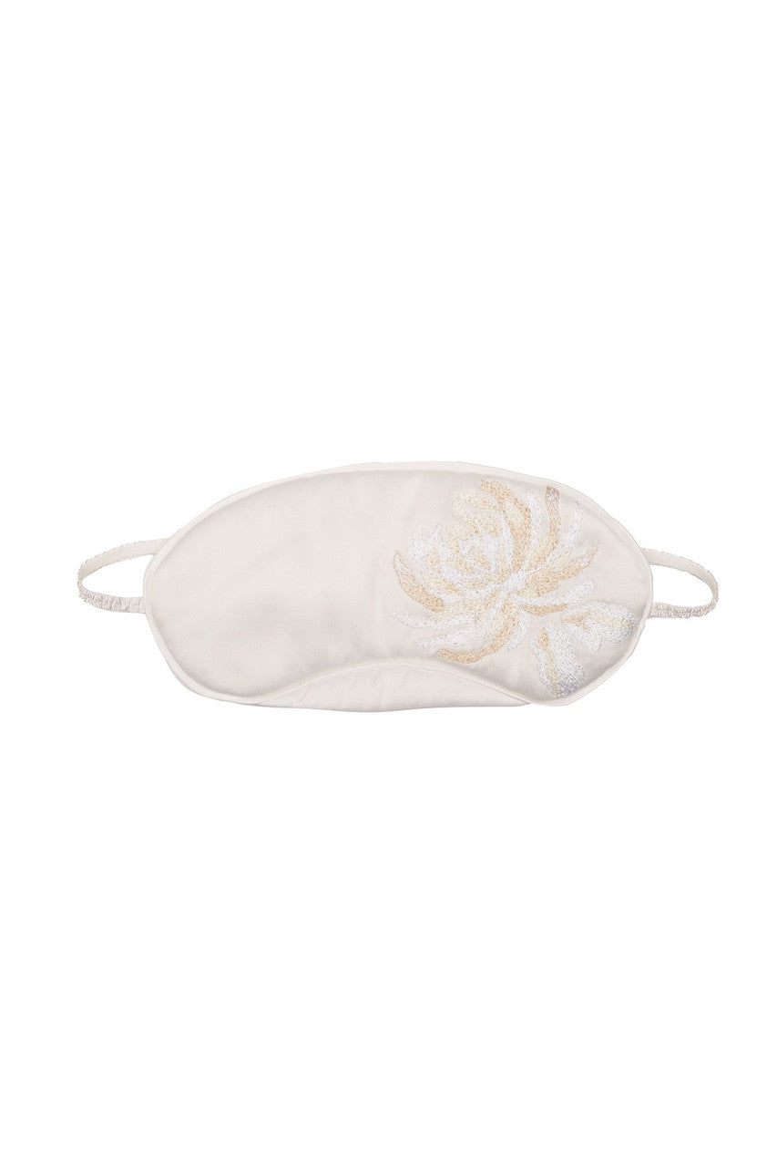 Buy Bridal Embroidery Eyemask in Warm White Online Warm White