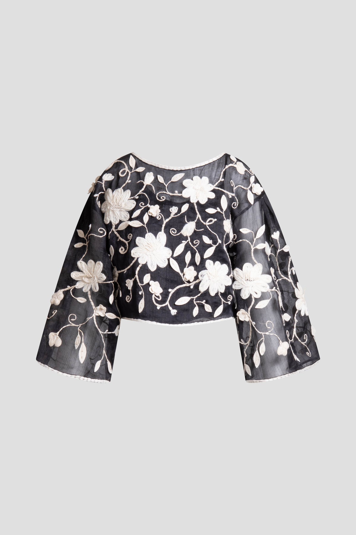 Couture Piña Embellished Top Black