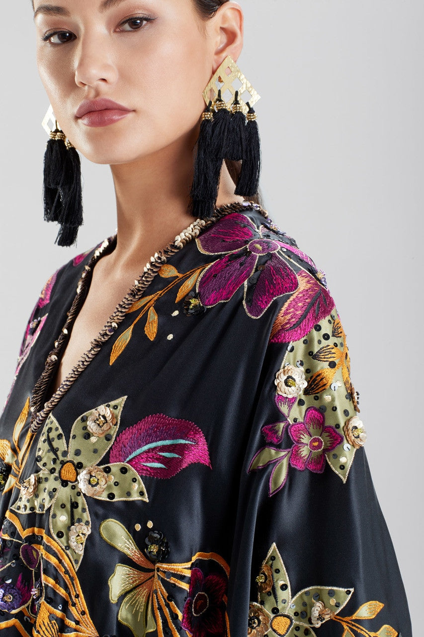 Buy Gold Plated Brass Geo Tassel Clip Earrings in Gold Online Gold