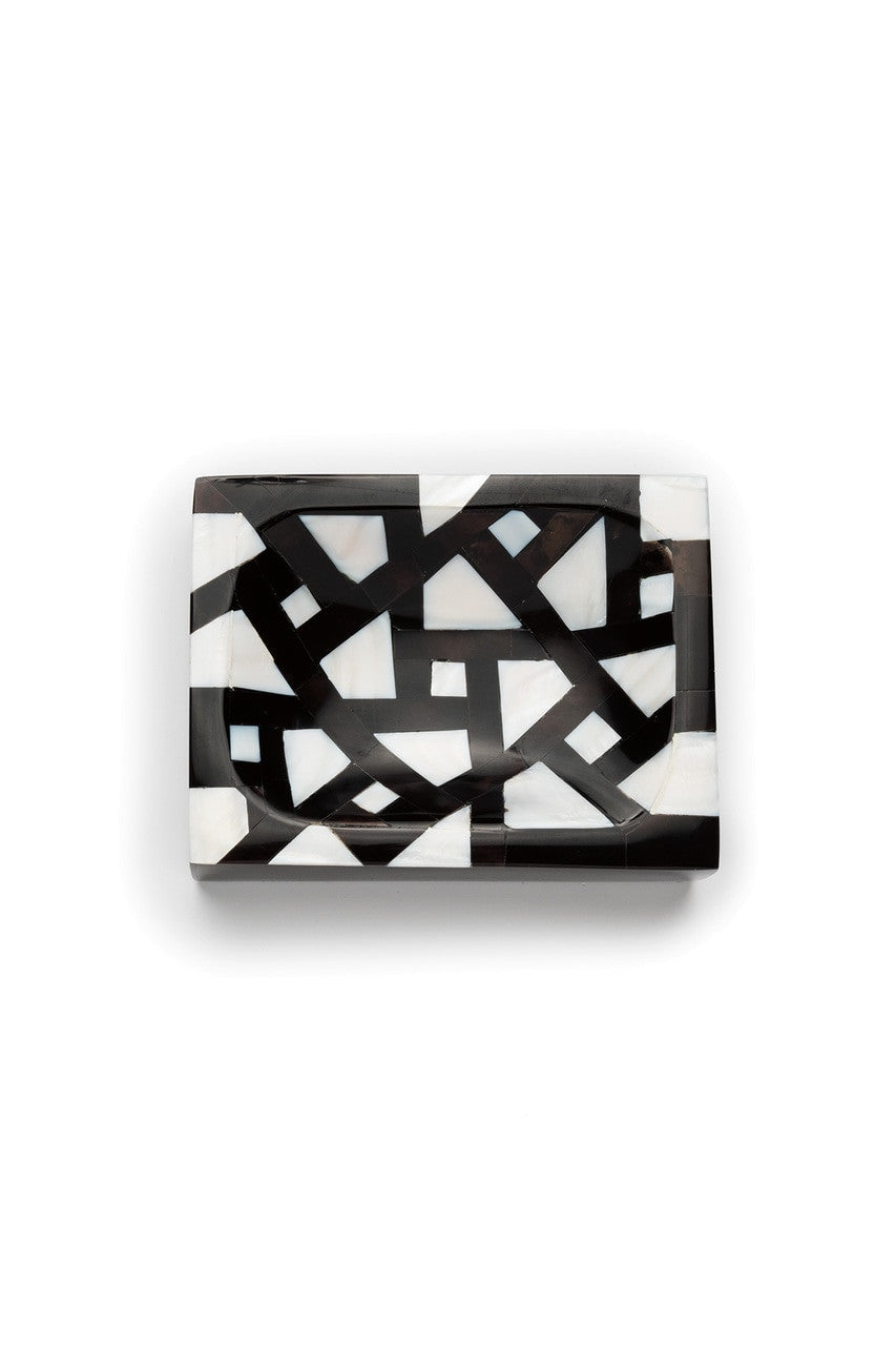 Buy Mindoro Soap Dish in Black & White Online Black & White