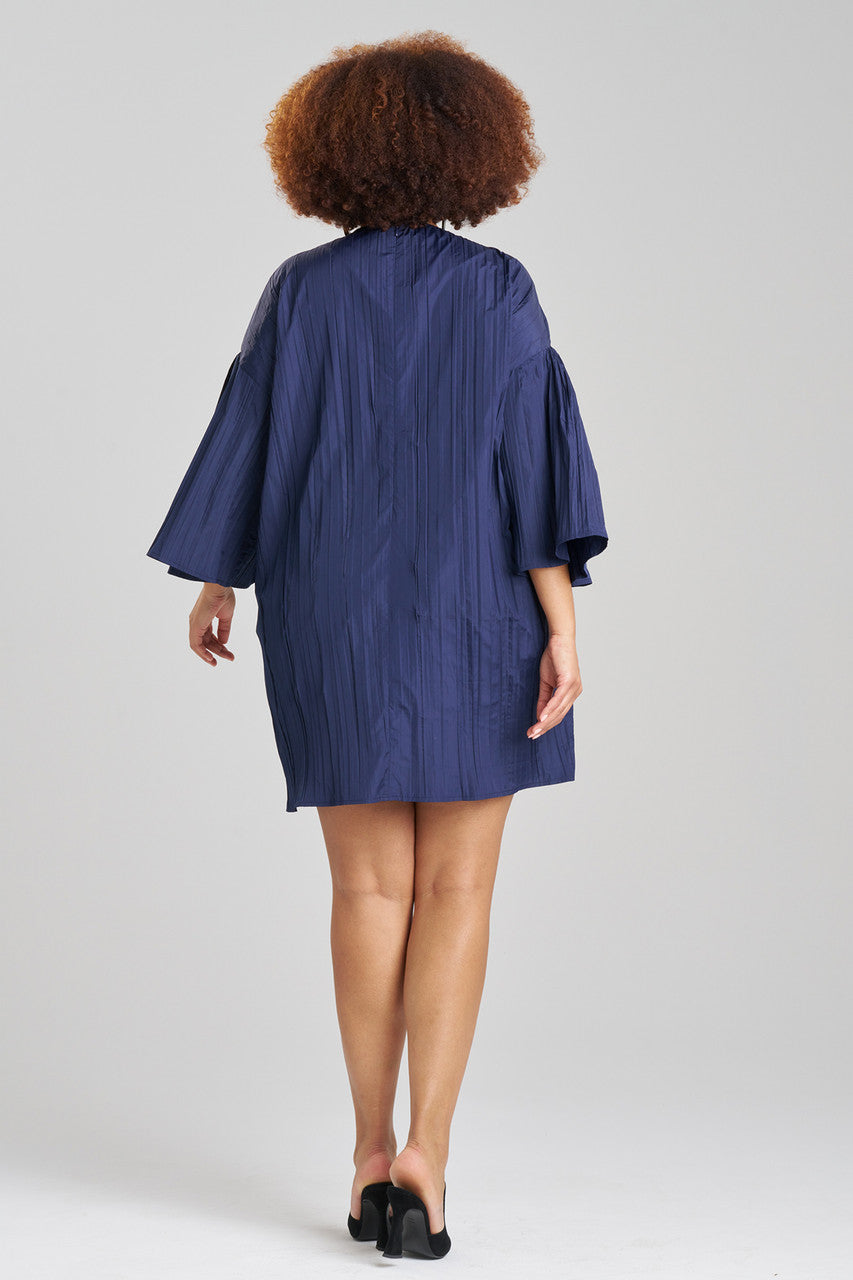 Buy Taffeta Plisse Dress in Midnight Navy Online Midnight Navy