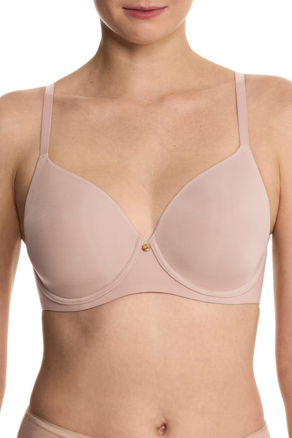 Cloud Comfort Back Smoothing T-Shirt Bra Rose Beige