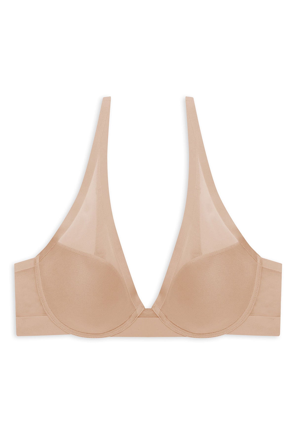 True Zen Plunge T-Shirt Bra Buff