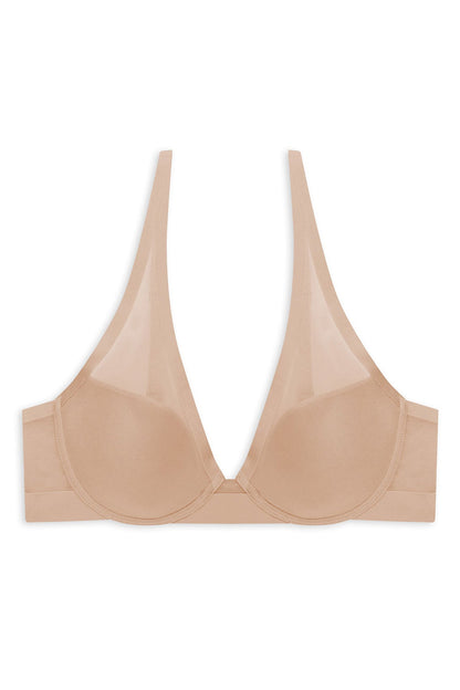 True Zen Plunge T-Shirt Bra Buff