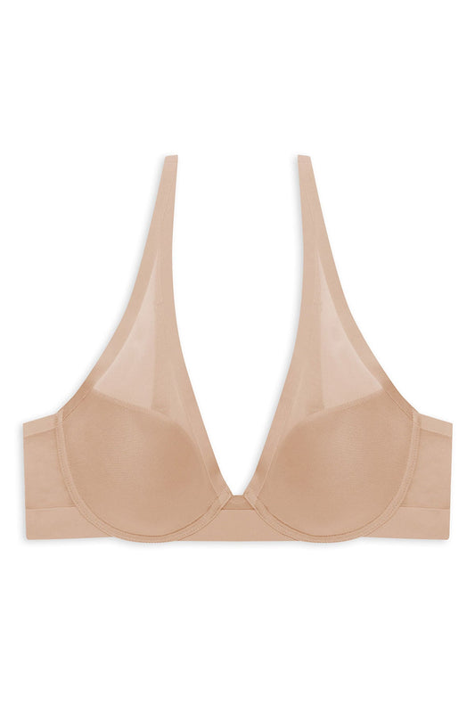 True Zen Plunge T-Shirt Bra Buff