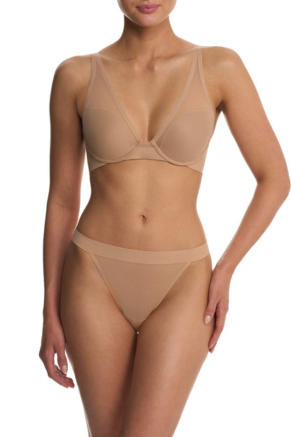 True Zen Plunge T-Shirt Bra Buff