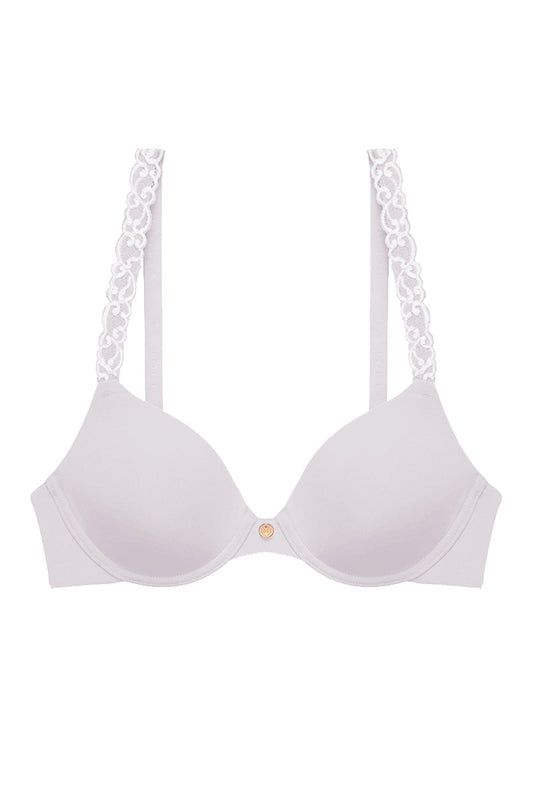 Pure Luxe Custom Coverage Contour Underwire Bra Luster/Silver