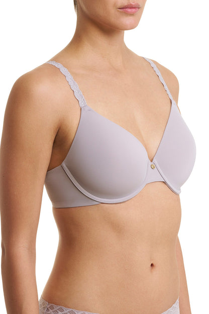 Pure Luxe Custom Coverage Contour Underwire Bra Luster/Silver